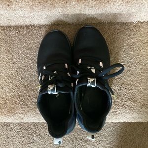 Adidas black trainers